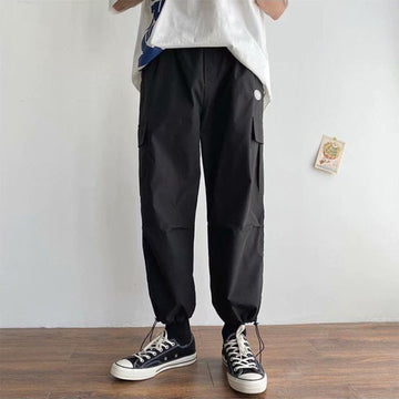 Aidase Mens Korean Fashion Hip Hop Cargo Pants Cool Street Boy Free Styles Basketball Skateboarding Sports Casual Wear Spring Fall aidase-shop